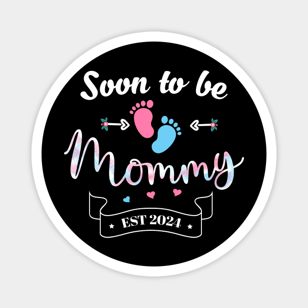 Soon to be Mommy 2024 Mother's Day First Time Mom Pregnancy Magnet by Sky at night